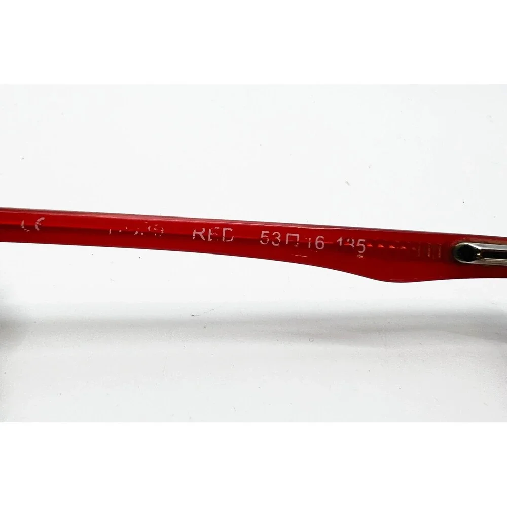 Hard Candy Eyeglasses Frames Womens Red Full Rim Heart Detail 53-16-135